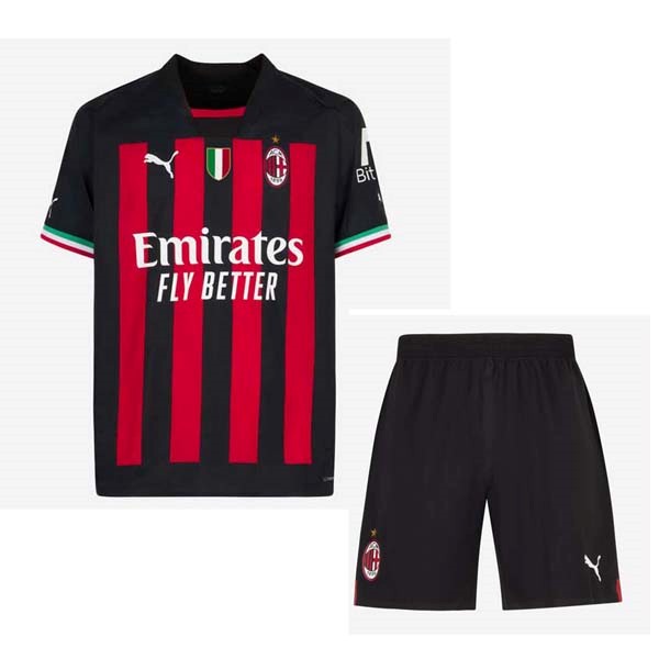 Camiseta AC Milan 1ª Niño 2022 2023